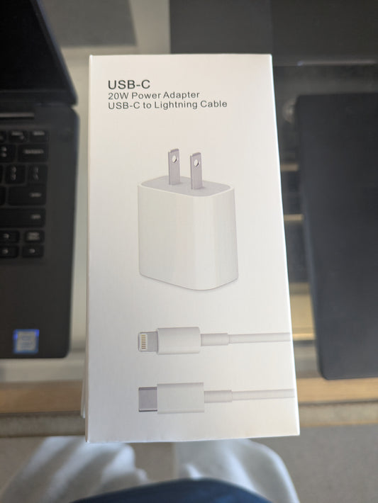 20w iPhone lighting charger USB and wall