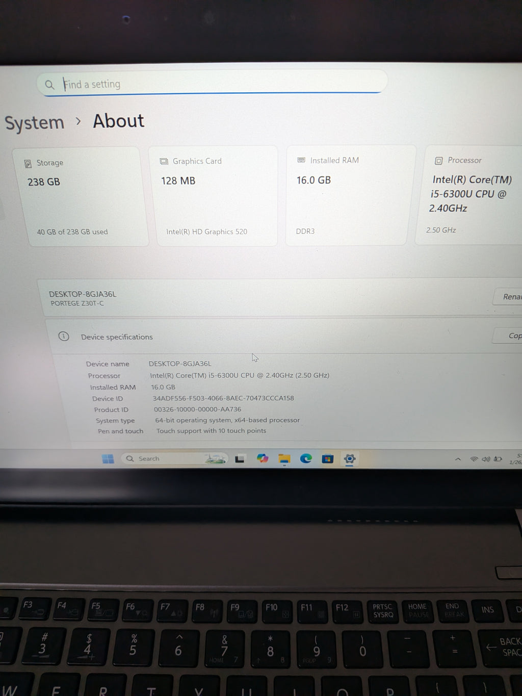 Toshiba laptop core i5 touchscreen