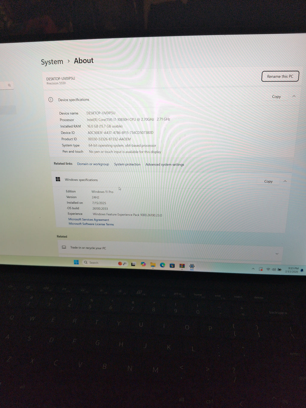 Dell precsion 16gb ram core i7 windows 11 4gb graphics card
