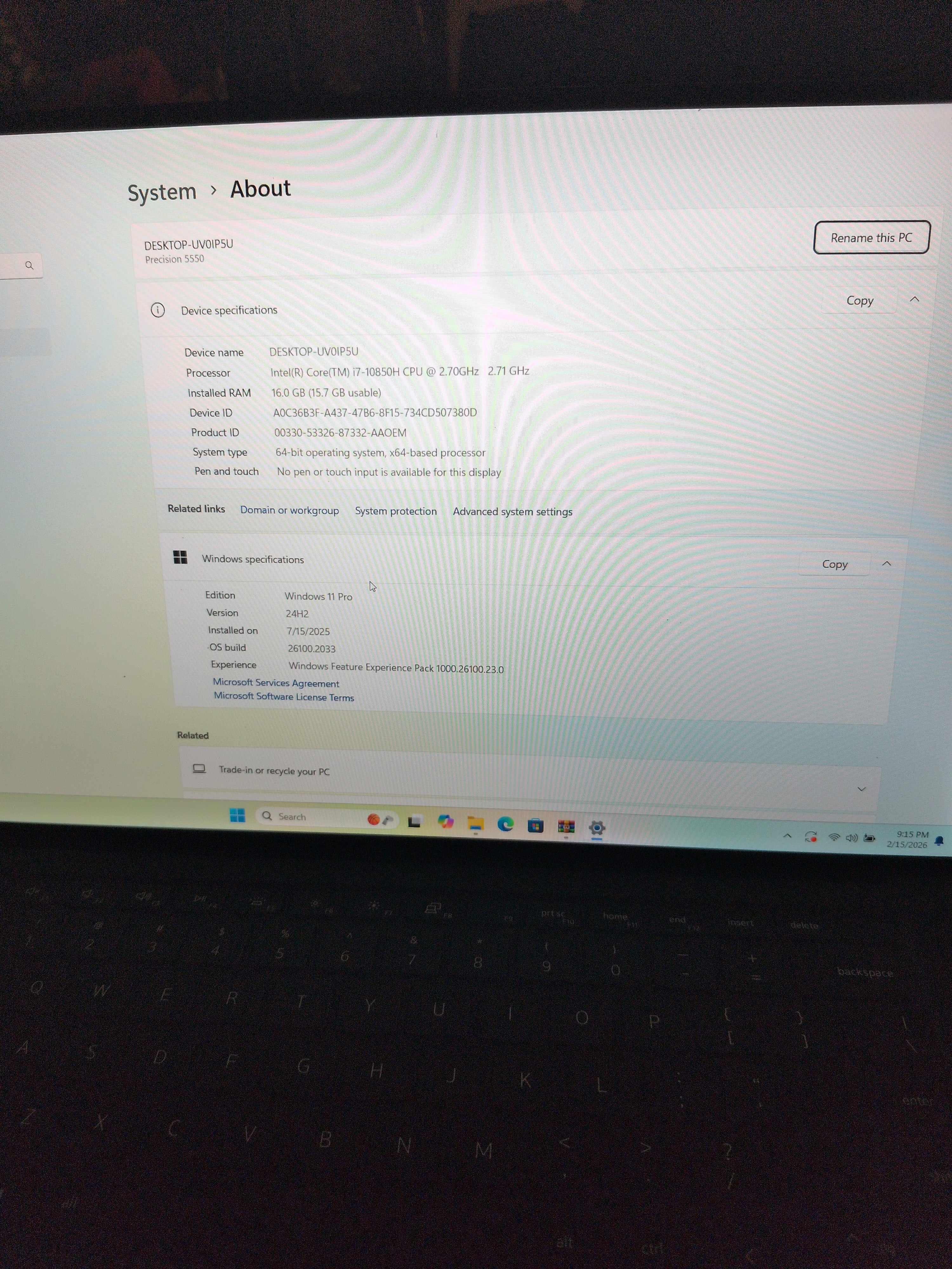 Dell precsion 16gb ram core i7 windows 11 4gb graphics card